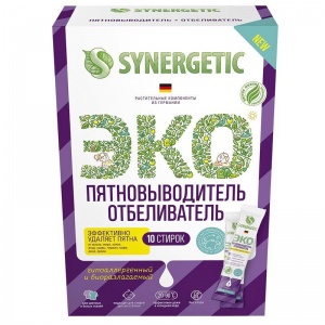 Отбеливатель жидкий Synergetic Эко, 10 стиков (111102), 8шт.