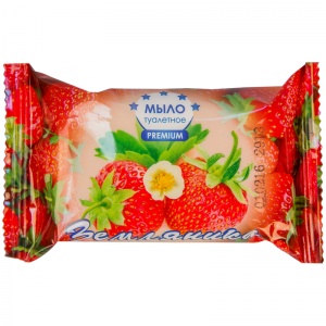 Мыло кусковое туалетное ММЗ "Земляника", 90г, 72шт.